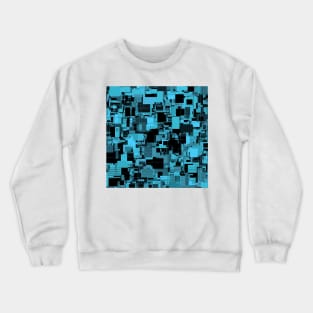 Random Shapes Abstract Pattern Crewneck Sweatshirt